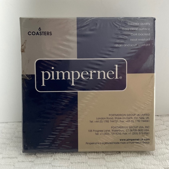Pimpernel Set of 6 Coasters - HOME - New in Box - Picture 3 of 9